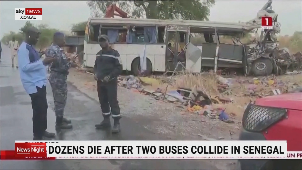 At least 40 people dead and 87 injured after two buses collide in Senegal