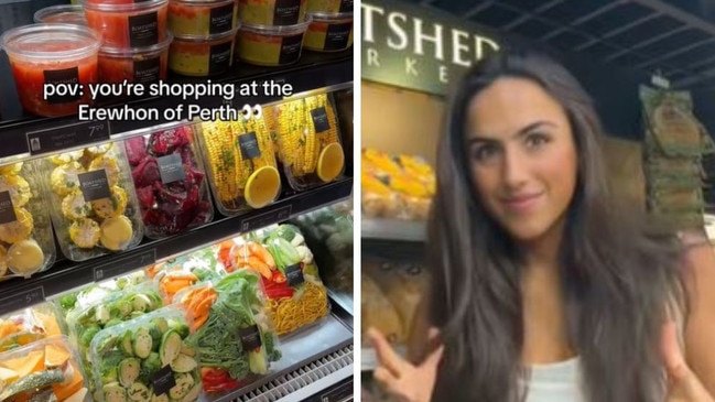 An Australian supermarket has been compared to Erewhon. Picture: TikTok/@wholesome.mils