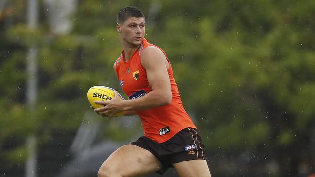 Jon Patton kicked three goals in Hawthorn’s practice match. Picture: Getty Images