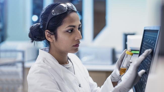 Female Scientist Working in The Lab, Using Computer Screen Picture: iStock