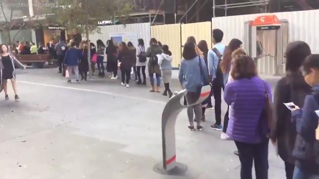 Free lipstick causes long lines in Adelaide mall