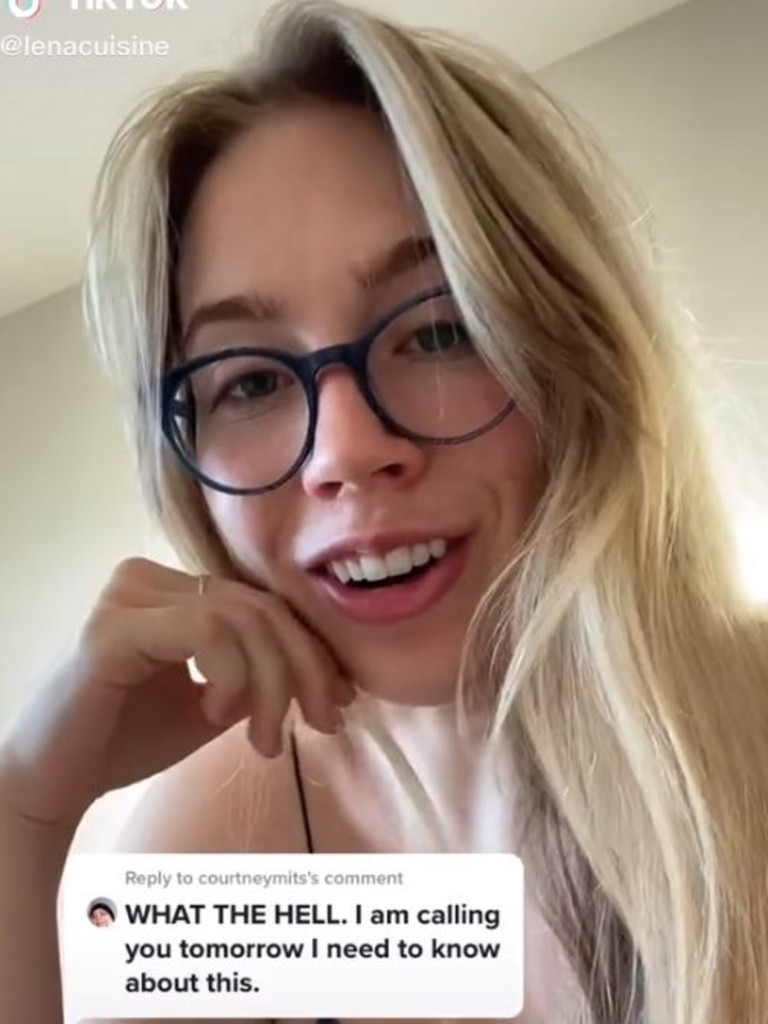 The video went viral and Lena updated everyone with what happened next. Picture: TikTok/LenaCuisine