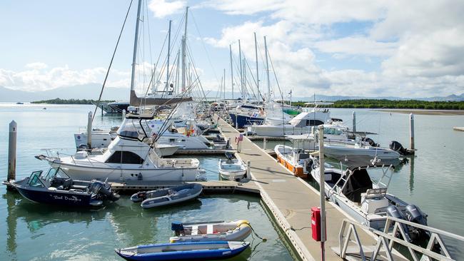 Port Denarau Marina, Fiji, where customs officials have searched Shenanigans. Picture: Mark Stewart