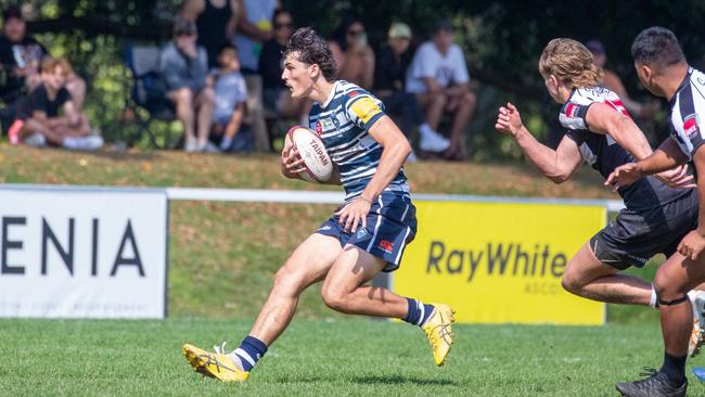 Finals footy action. Picture courtesy of Queensland Premier Rugby/ Anthony Wingard.