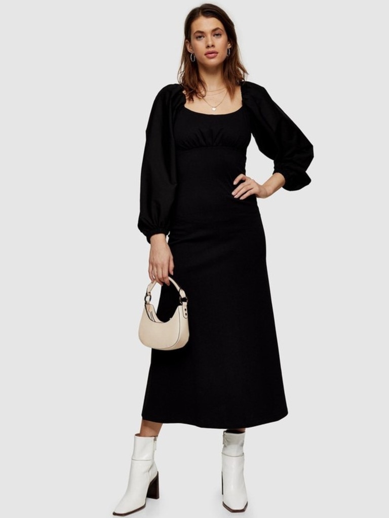 Topshop Poplin Mix Midi Dress.
