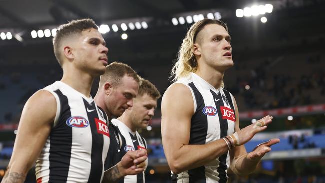 Has Darcy Moore been good enough defensively. Picture: Daniel Pockett/Getty Images