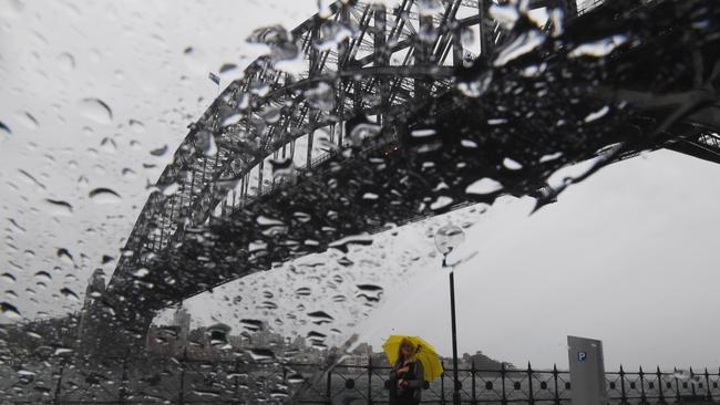 The Sydney Harbour Bridge this morning. Picture: AAP