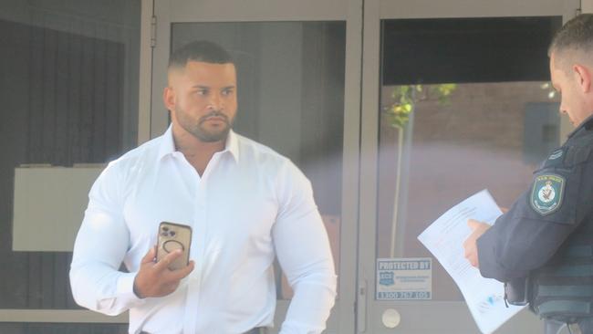 Blake Waterhouse (left) outside court. Picture: NewsLocal