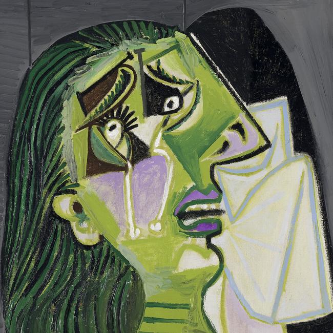 Weeping woman (1937) in the National Gallery of Victoria. Picture: NGV