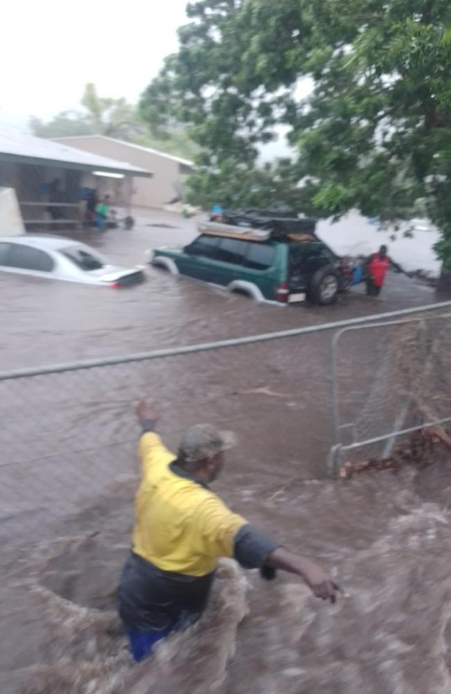 Timber Creek was cut off from the rest of the Territory when a “one-in-50-year” flooding event hit the tiny Victoria Hwy town. Picture: Supplied