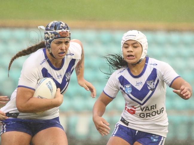 Trinity Tauaneai with the ball for Canterbury. Picture: Warren Gannon Photography