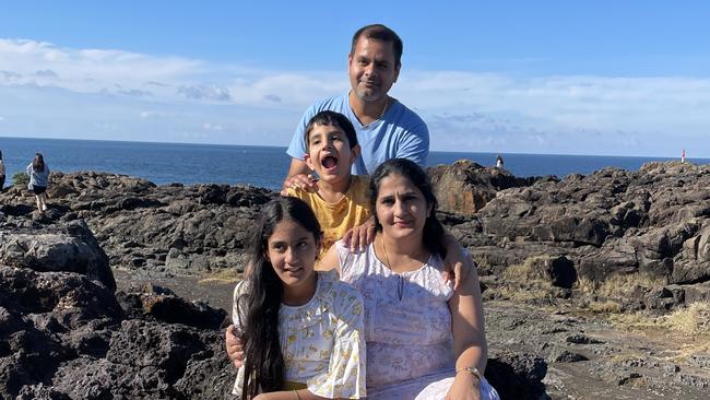 The Gehlot family moved to Australia in 2017. Picture: Supplied