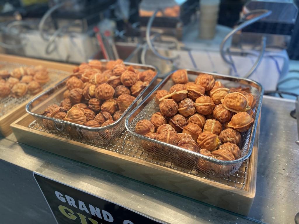 Walnut cookies or hodu-gwaja are a popular Korean street snack now available at WalWal Mackay in Parkside. Photo: Zoe Devenport