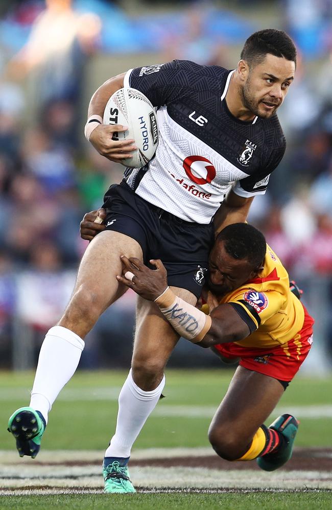 Jarryd Hayne starred for Fiji at the 2018 Rugby League World Cup. Picture: Brendon Thorne/Getty Images