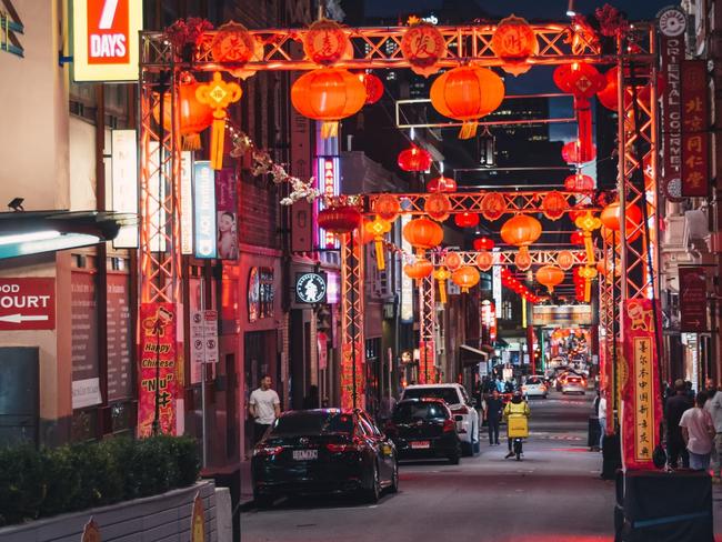 Melbourne’s historic Chinatown is lit up for Lunar New Year