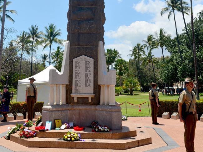 Remembrance Day at ANZAC Park, Townsville. Part of the flyover. Picture: Evan Morgan