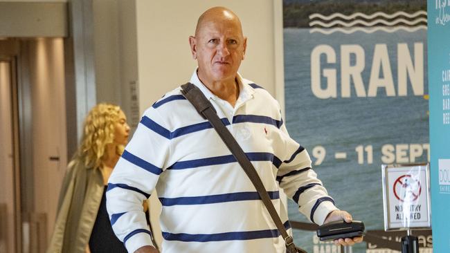 Deputy Commissioner Paul Taylor arriving at Cairns airport from Brisbane Photo: Brian Cassey