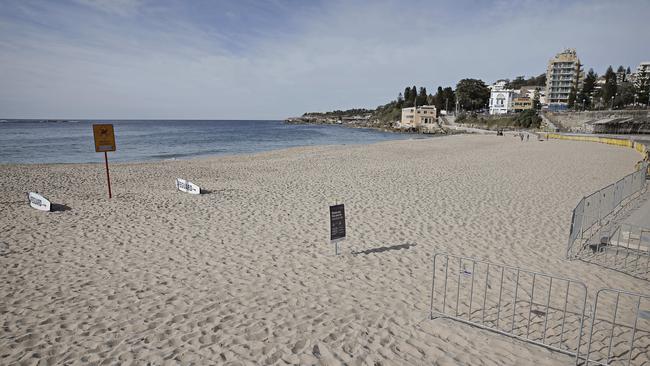 Coogee Beach at 9.10am today. Picture: Adam Yip