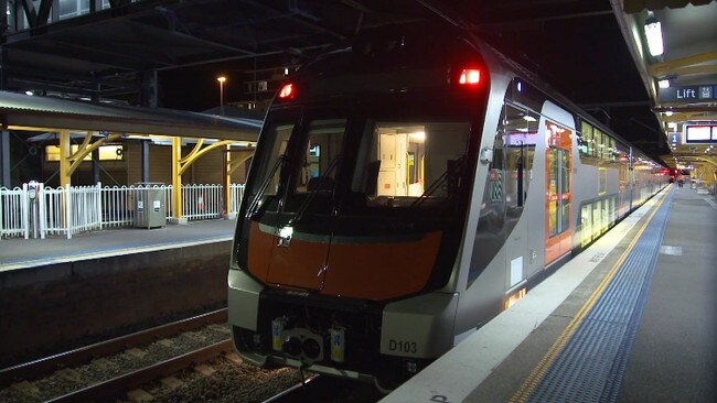 The trains undergoing a test run in Wollongong.