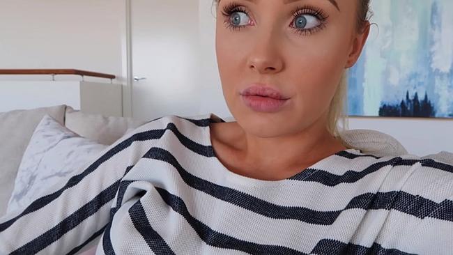 Australian beauty blogger Lauren Curtis recorded a 15-minute video about lip fillers.