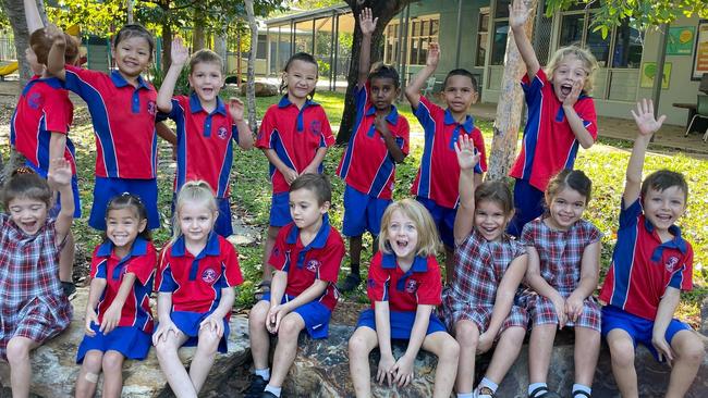 DRIVER PRIMARY SCHOOL Transition Room 1 BACK ROW (L-R): Tate, Shawnina, Charlie, Kiarn, Colton, Jedd and Ethan. FRONT ROW (L-R): Harlow, Kasandra, Amber, Riley, Skye, Kennedy, Lily and Myles. Picture: AJ McArthur