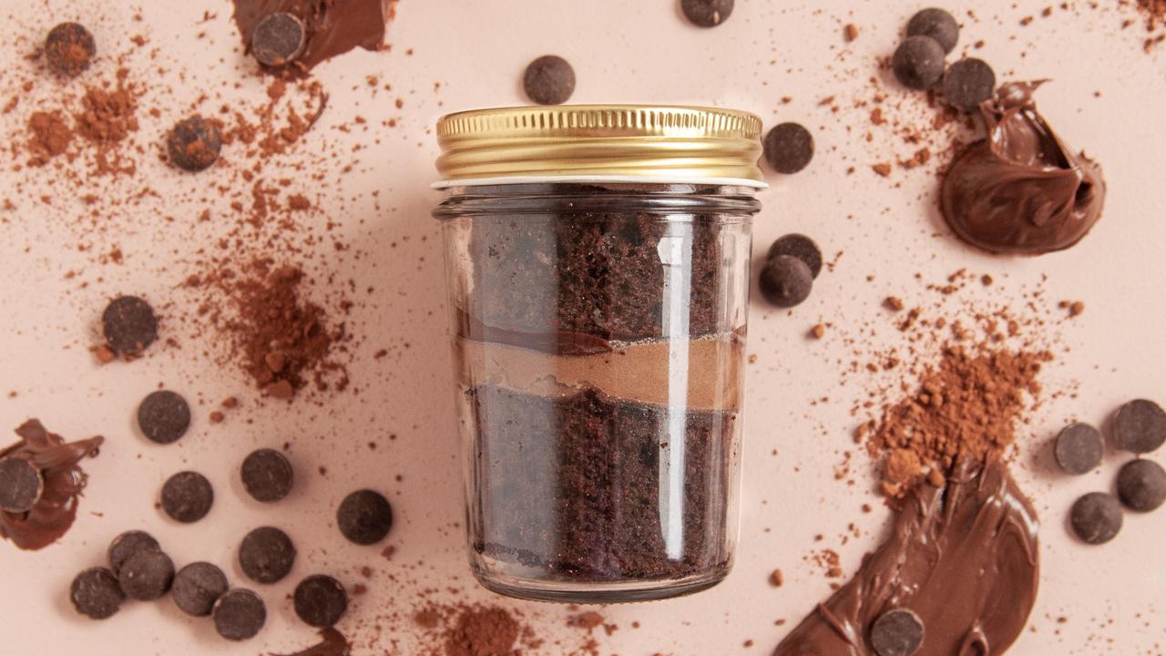 The ATM will sell cakes in a jar like this Chocolate Ganache number.