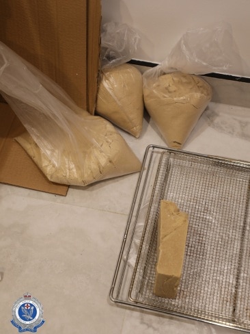 MDMA was seized across two properties in Fairfield West. Picture: NSW Police