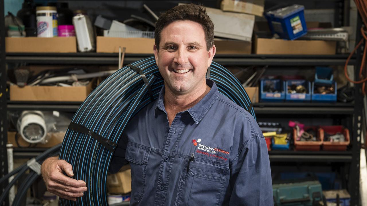 Brendan Coonan Plumbing and Gas is named as the best plumber in Toowoomba in an online poll of The Chronicle readers. Picture: Kevin Farmer