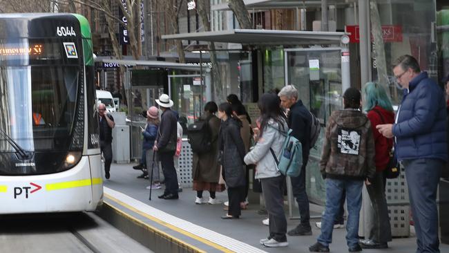 MELBOURNE, AUSTRALIA- NewsWire Photos SEPTEMBER 3, 2024: Stock- A Melbourne tram in Collins street. Picture:  NewsWire/ David Crosling