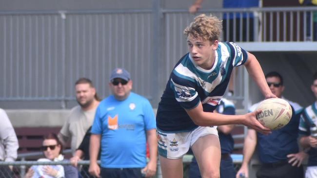 Xavier Kerrisk in the Mercy College v St Brendan's Cowboys Challenge grand final in Mackay, September 1, 2021. Picture: Matthew Forrest