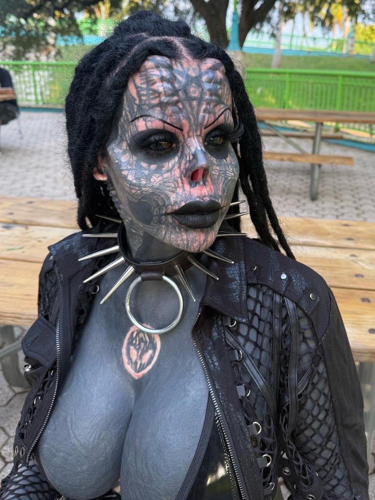 But now almost her entire body is covered in ink. Picture: Instagram/toxii.bodymod