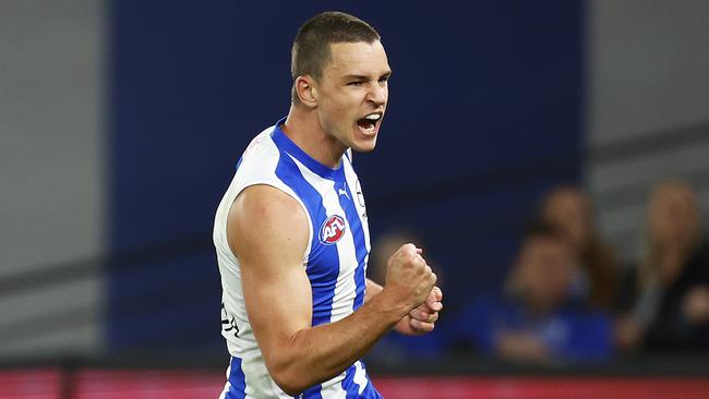 Luke Davies-Uniacke is one of the most promising players on the Kangaroos list. Picture: Daniel Pockett/Getty Images