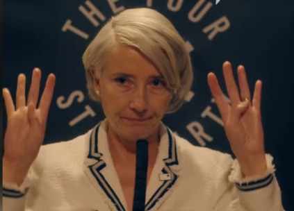 Emma Thompson as Vivienne Rook in the new series Years and Years. Picture: SBS