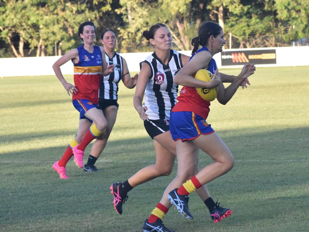 AFL Capricornia senior women, Round 1, Rockhampton Panthers versus Gladstone Suns, at Rockhampton Cricket Grounds on April 13, 2024.