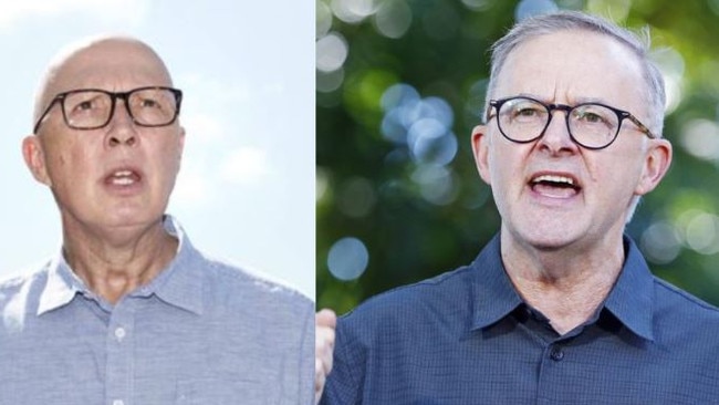 Peter Dutton and Anthony Albanese.
