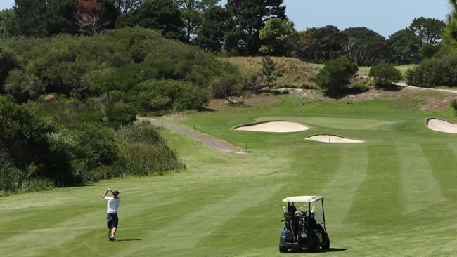 Wide, open spaces on a fairway at Eastlake Golf Course. Picture: Tim Hunter