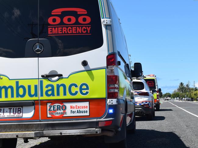 Queensland Fire and Emergency Services, police and ambulance crews were at the scene of a house fire at Gable St, East Mackay on Friday April 17. Photo: Zizi Averill. Generic