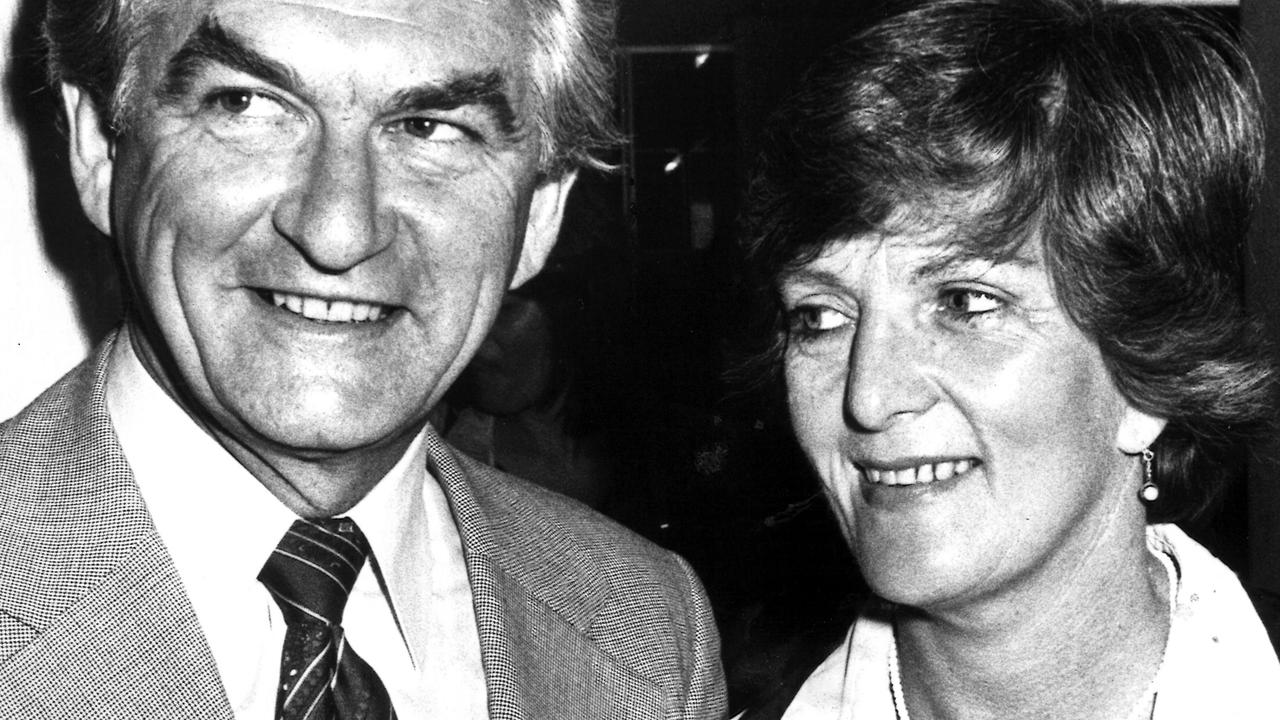 Bob Hawke and his first wife, Hazel Hawke.