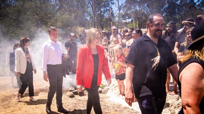 Ceremonial Opening of Treaty negotiations on Wurundjeri Woi-wurrung country in the Darebin Parklands. Picture: NewsWire