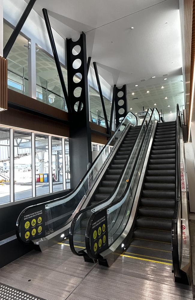 The new escalators, opened September 1.