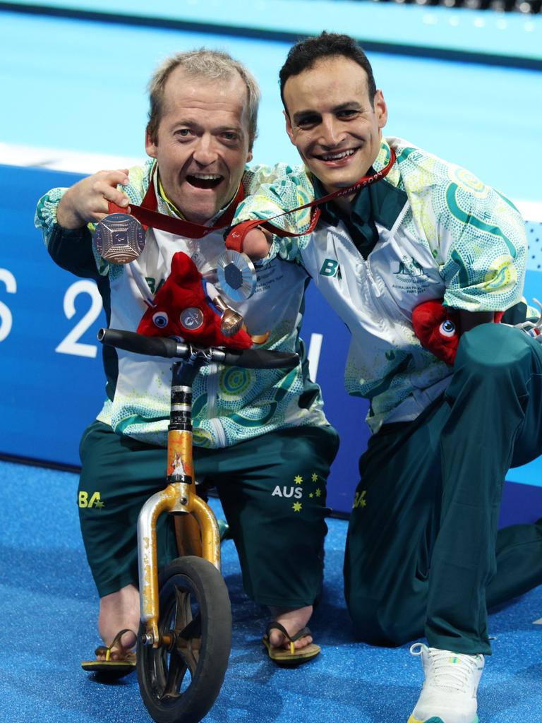 Silver and bronze for Kelly and Patterson respectively. Photo by Adam Pretty/Getty Images