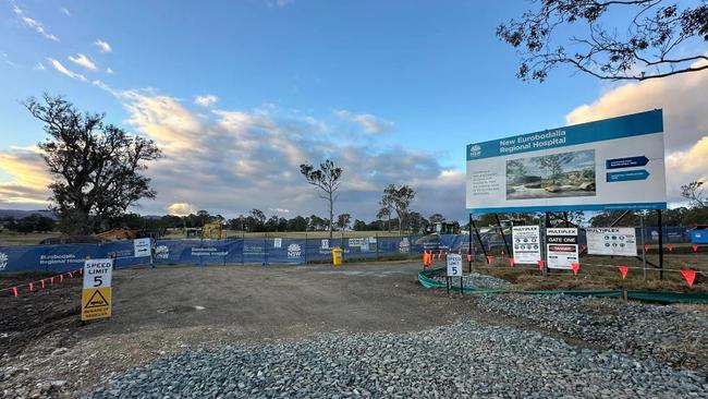 The Eurobodalla Regional Hospital construction site. Picture: Tom McGann