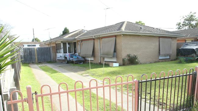 The house where the shooting took place. Picture: Alan Barber