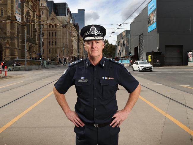 Police Commissioner Shane Patton has warned police aren’t above the law. Picture: David Caird