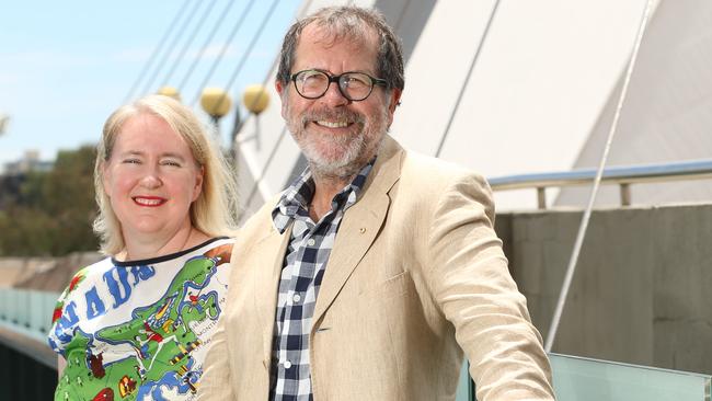 26.1.2016.New Adelaide Festival artistic directors Rachel Healy and Neil Armfield over lunch at Sean's Kitchen, Skycity Adelaide Casino. pic tait schmaal.