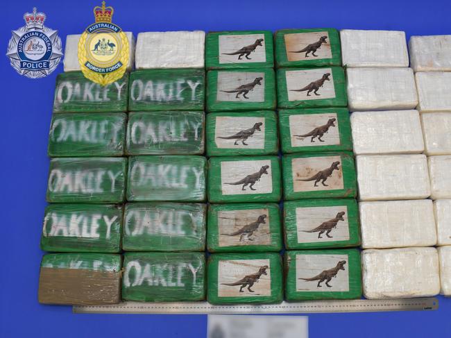 AFP investigators are seeking information about 130 kilograms of cocaine seized from a cargo shipping container at Sydney’s Port Botany. Source: Australian Federal Police