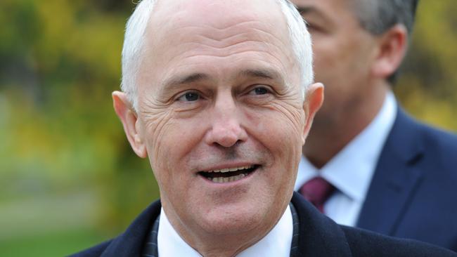 Malcolm Turnbull in Melbourne yesterday.