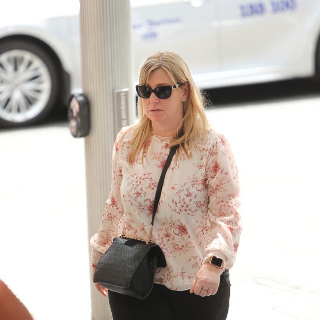 Karen Yerbury, mother of Regan Yerbury who are both defending allegations that they fraudulently claimed a $30,000 car insurance payout. Picture: Richard Dobson