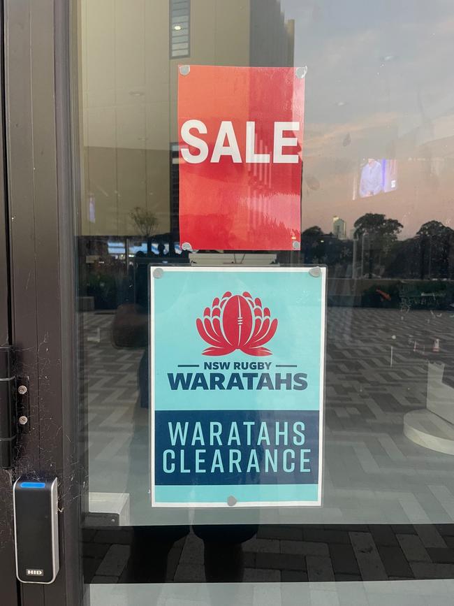 Waratahs gear is on sale just two weeks into the season.