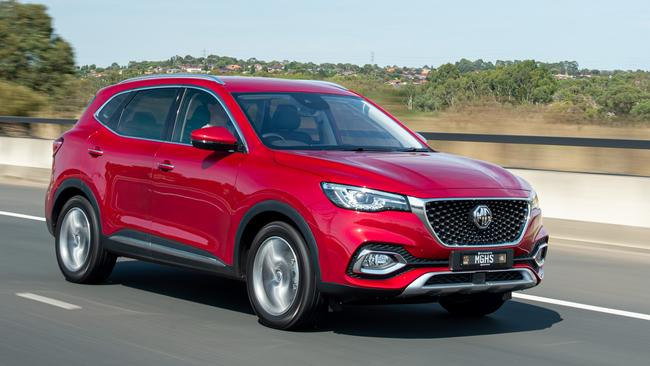 The MG HS is pitched against the Nissan X-Trail and Kia Sportage.